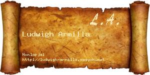 Ludwigh Armilla névjegykártya